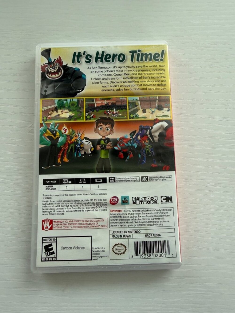 Ben 10 Nintendo Switch Game Complete In Case Rated E 10+ By Outright Games - Picture 2 of 5